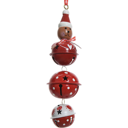 Adorno navidad Cascabel KMK 385136 rojo varios modelos 15cm