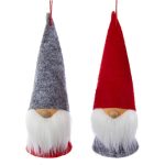 Adorno navideño Ksa duende barbon 13 cm