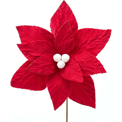 Adorno navideño Ksa nochebuena roja 58 cm