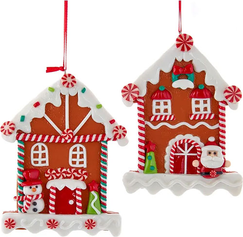 Adorno navideño Ksa casita jenjibre muñeco 12 cm