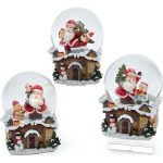 Adorno navideño Ksa globo santa techo 6.5 cm