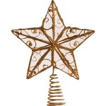 Adorno navideño Ksa estrella copa árbol 16 cm