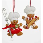 Adorno navideño Ksa galleta cocinera 13 cm