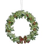 Adorno navideño Ksa corona 13 cm