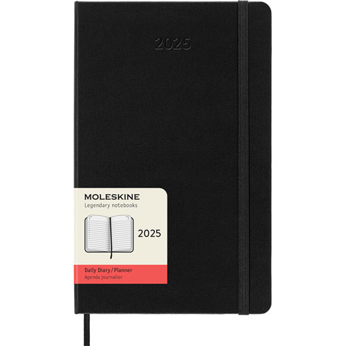Agenda Juvenil Moleskine Pasta Dura 13X21Cm Negro Día Por Pagina