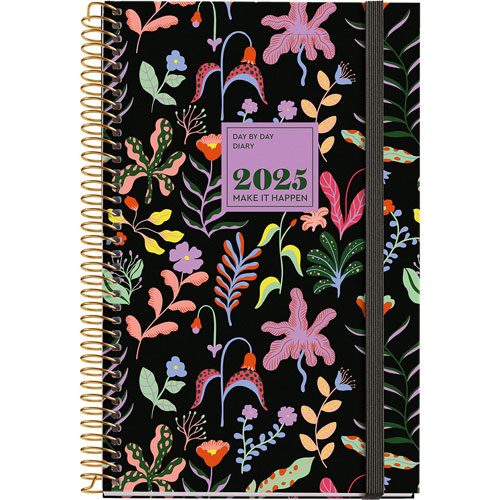 Agenda Juvenil Mqr 18x14cm Dia Por Pagina Fan Garden 2025