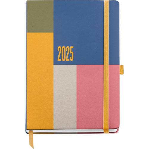 Agenda Juvenil Mqr Plus 22x16cm Dia Por Pagina Color Block 2025