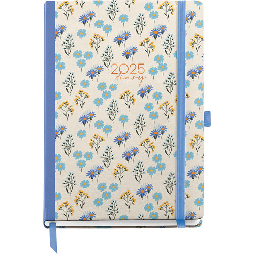Agenda Juvenil Mqr Plus 22x16cm Dia Por Pagina Daisies 2025