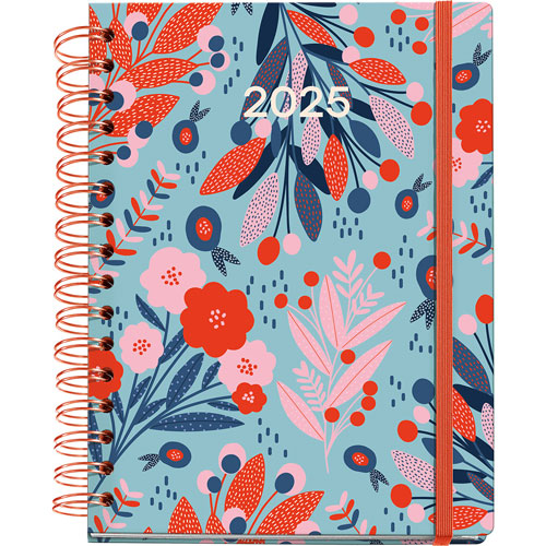 Agenda Juvenil Mqr Plus 22x17cm Semana A La Vista Bright Red 2025