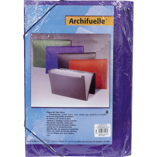ARCHIFUELLE POLIDEX AFT134 TAMAÑO OFICIO 13 COMPARTIMENTOS