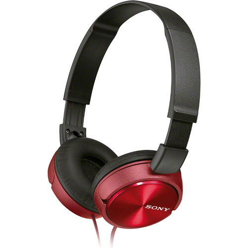 AUDÍFONOS TIPO DIADEMA SONY CON MANOS LIBRES MDR-ZX310AP ROJO