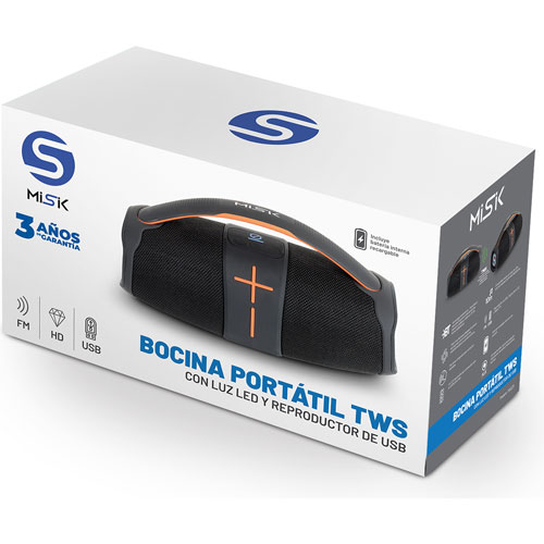 Bocina Misik Ms225 Bluetooth Negro