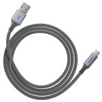 CABLE ACERO USB A MICRO USB VENTEV GRIS