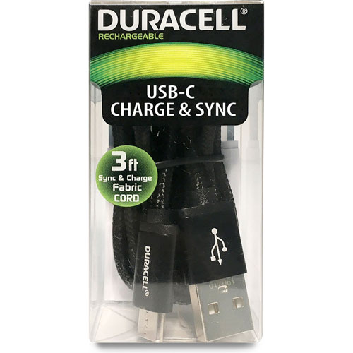 CABLE DURACELL USB-C A USB 0.9M
