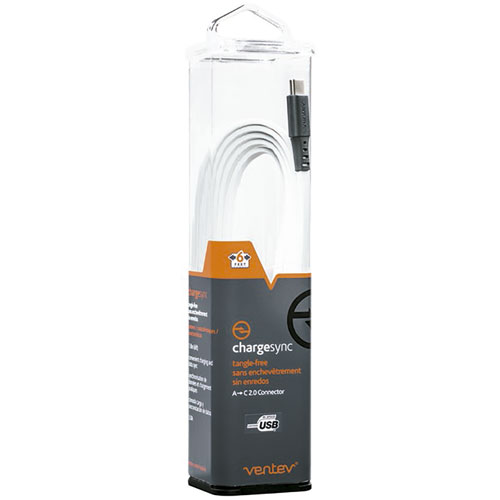 CABLE PLANO USB A USB TIPO C VENTEV 1.8M