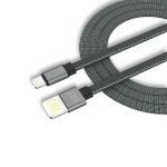 CABLE STUFFACTORY USB- LIGHTNING 1M GRIS/NEGRO