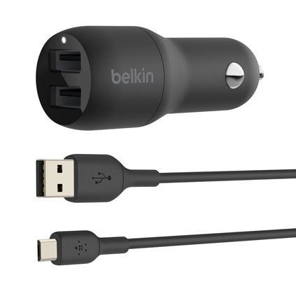 Cargador para auto Belkin doble Usb A 24 W