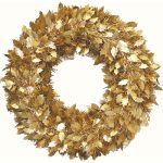 Corona De Navidad Oro Mate 50 cm