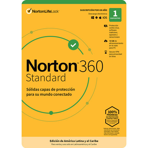ESD NORTON 360 STANDARD / INTERNET SECURITY 1 DISPOSITIVOS 2 AÑOS