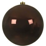 Esfera Navidad Kmk 22437 14cm roja madera