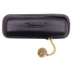 Estuche de piel con cadena Kaweco para 2 bolígrafos Classic