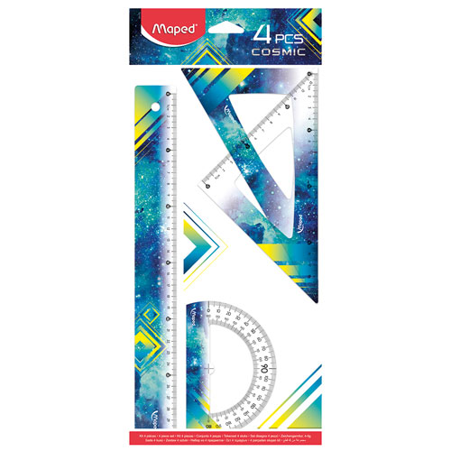 Juego De Geometría Maped 981731 Cosmic Teens Sin Compas