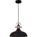 Lámpara led colgante 2G 3460 N negro/cobre