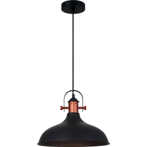 Lámpara led colgante 2G 3460 N negro/cobre