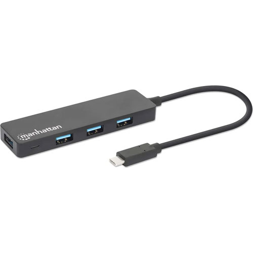 Adaptador Manhattan 164924 Hub 4 puertos Usb-A