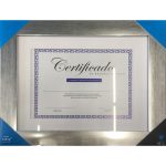 Marco Abc-25 1 ventana 27.5x35.5cm plata