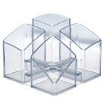 Organizador de escritorio de plástico transparente HAN 17450 Scala