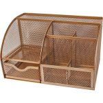 Organizador Escritorio Hon 348R 6 Div 22X14X13 Rosa