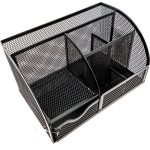 Organizador Escritorio Hon 4 Divisiones 22X14X12.7Cm Negro