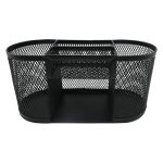 Organizador para Escritorio con 5 Secciones Color Negro