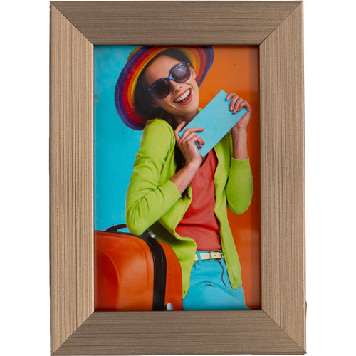 PORTARETRATO ALU-09 ALUM CHAMPAGNE RAYADO 10X15CM