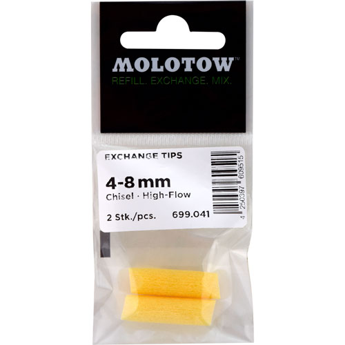 PUNTAS MOLOTOW CINCEL 4-8 MM BOLSA CON 2