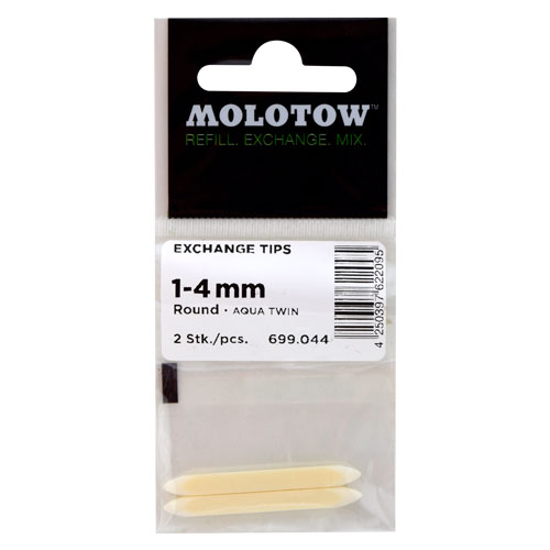 PUNTAS MOLOTOW REDONDAS 1-4 MM BOLSA CON 2
