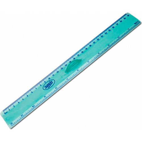 Regla Escolar Sablon Wacky 1070 30Cm Con Sujetador