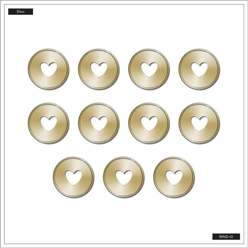Repuesto Para Agenda The Happy Planner Discos Metal Gold 1.75 Pulg Paquete  Con 11
