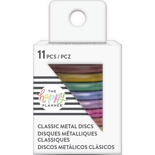 Repuesto Para Agenda The Happy Planner Discos Metal Rainbow 1.25 Pulg Paquete Con 11