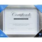 Marco Triangulo Azul 27.9X21.5 cm plata