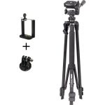 Tripie Con Cabeza De 3 Movimientos 5858D  Y Adaptadores Para Smartphones And Gopro