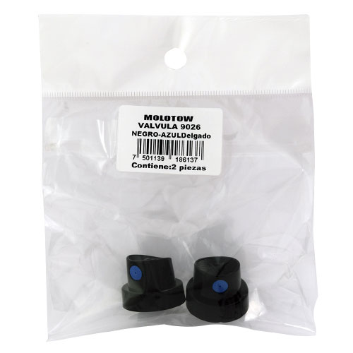 Válvula Molotow 9026 Negro-Azul Delgado Bolsa Con 2Piezas